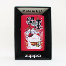 ジッポー オイルライター USA Zippo 和柄シリーズ 開運 招き猫 Z233-107670_画像3