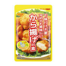 から揚げの素 160g 下味付け不要で冷めても美味しい唐揚げ 鶏肉５００～６００ｇ日本食研/9403ｘ４袋セット/卸_画像1