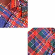 Eddie Baurer☆80's-90'sVINTAGE☆フランネルシャツ☆チェック☆コットン☆黒タグ☆BAINBRIDGE FLANNEL☆USA☆エディーバウアー ビンテージ_画像2