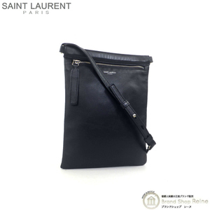 サンローラン （SAINT LAURENT） YSL BV FLAT SID CRSB REVLON ショルダー クロスボディ バッグ ブラック 581697 メンズ（中古）