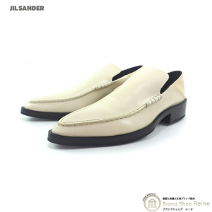 ジルサンダー （JIL SANDER） フラットモカシン レザー ポインテッドトゥ ローファー J15WR0014 Naturale 靴 ＃38.5（新品）