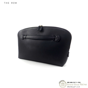  The * low (The Row) Elliee Lee clutch bag leather black W1493( new goods )