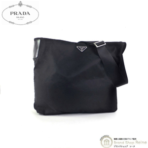 プラダ （PRADA） ナイロン テスート トライアングルロゴ ショルダー バッグ ブラック ヴィンテージ品（中古）