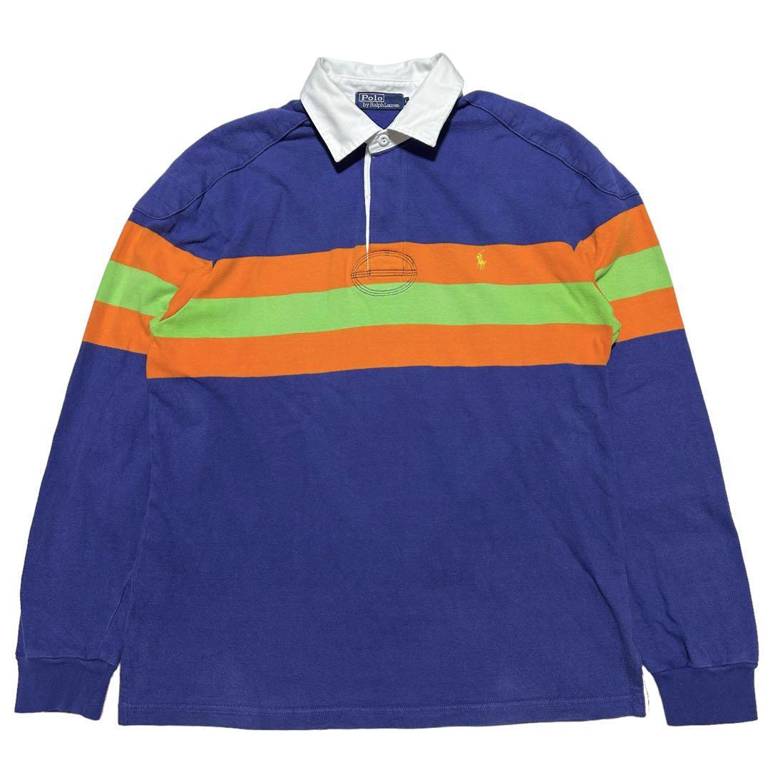 90´s Polo by Ralph Laurenラガーシャツ ブルー-