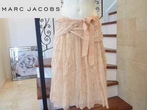 3.5万 美品　MARC JACOBS マークジェイコブス★ ピンク　シルク ふんわりスカート　2　　M相当