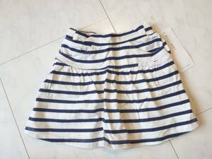 Y1404 new goods WILL MERY Will me Lee * navy blue × white skirt manner pants 110