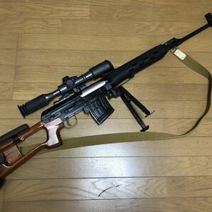 WE ドラグノフ SVD ガスブローバック リアルウッド フルメタル スチール フレーム GBB ロシア ソ連 リアルソード CA CYMA AKM AKS 74 AKの画像4