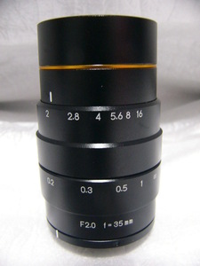 ★未使用に近い★ Keyence CA-LHE35 超高解像度Cマウントレンズ 50mm F2.0 大光径やラインスキャンカメラ用