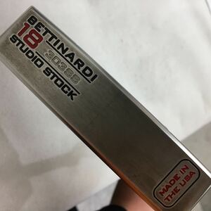 本州のみ送料無料【即決価格】パター RJ ベティナルディ STUDIO STOCK ♯18 2021 / オリジナルスチール / 34in：512g /カバーあり