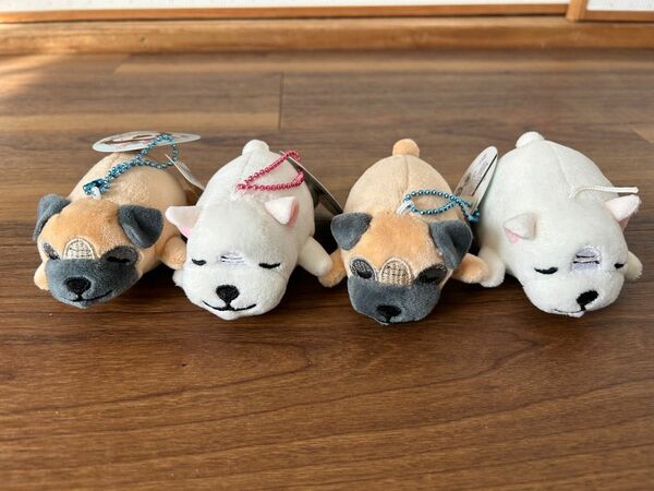 ぬいぐるみ　人形　マスコット　犬　わんちゃん　アミューズメント景品　4個セット