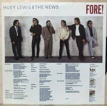 □□8-LP【00492】-【US盤】HUEY LEWIS AND THE NEWSヒューイ・ルイス&ザ・ニュース*『FORE!』_画像3