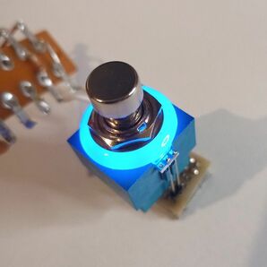 LED付き 3PDT フットスイッチ 青 FootSwitch BLUE