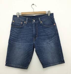 Levi’s リーバイス 505 美品 デニムハーフパンツ デニムショーツ 短パン ショートパンツ ジーンズ W31 メンズM〜 青系