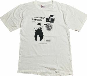96年 CDアルバム trattoria menu 100 ノベルティ 半袖Tシャツ USA製ボディ L POLYSTAR RECORDS コーネリアス カヒミ・カリィ カジヒデキ