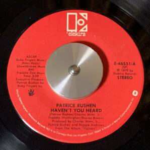 PATRICE RUSHEN ♪HAVEN'T YOU HEARD 7インチ 45の画像1