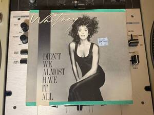 WHITNEY HOUSTON ♪DIDN'T WE ALMOST HAVE IT ALL 7インチ 45