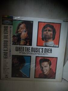 Ｌ9329 LD・レーザーディスク WHEN THE MUSIC'S OVER / LIVEクリップ集　ジョン・レノン、ジミ・ヘンドリックス、エルビス・プレスリー他