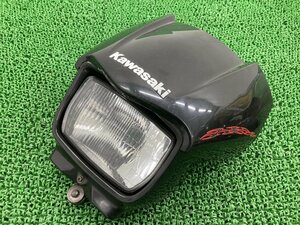 Dトラッカー KLX250 ライトカウル 黒 110-40139/110-40211 カワサキ 純正 中古 LX250E 110-40139 110-40211 ヘッドライト 割れ欠け無し