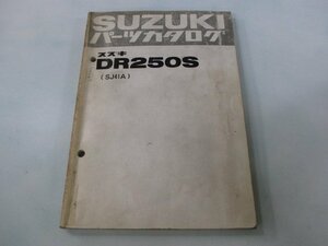 DR250S パーツリスト スズキ 正規 中古 バイク 整備書 SJ41A SJ41A-102506～ HT 車検 パーツカタログ 整備書