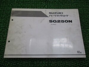 グース250 パーツリスト 1版 スズキ 正規 中古 バイク 整備書 NJ46A SG250N GOOSE TE 車検 パーツカタログ 整備書