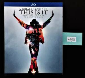 万2 04230 マイケル・ジャクソン THIS IS IT : [Blu-ray] , MICHAEL JACKSON , セル版 , ブックレット付き