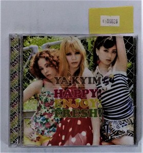 万1 09028 YA-KYIM / HAPPY!ENJOY!FRESH![CD+DVD初回生産限定盤]R&B／ヒップホップユニット 帯付き美品セル版※ケース中フタ破損