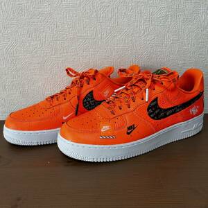 未使用 NIKE AIR FORCE 1 JUST DO IT ORANGE ナイキ エアフォース1 ジャスト ドゥ イット オレンジ