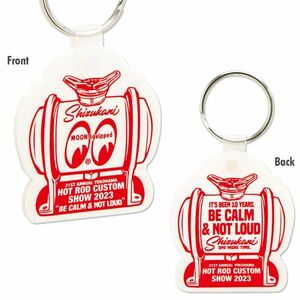  moon I zMOONEYES HCS2023 SHIZUKANI key ring [MKR198WH] hot rod key ring 