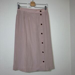 【最終値下げ】日本製　サイズ13表記　ピンクにドット柄がかわいいスカート