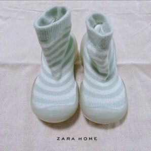 [1度のみの使用]ベビーシューズ☆ZARA HOME☆シューズバッグ付き