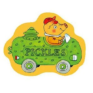 送料込 リチャードスキャリー ステッカー ( ピクルスカー ) 17558 Richard Scarry シール 耐水 かわいい 絵本 キャラクターグッズ