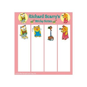 送料込 リチャードスキャリー スティック付箋 ( なかまたち ) 17560 Richard Scarry ふせん 付箋 文具 文房具 絵本 キャラクター グッズ