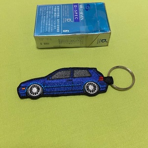 RUBADUB ラバダブ VW キーチェーン　ゴルフ4 　青　フォルクスワーゲン USDM キーホルダー