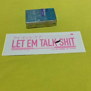 SO SCARE ★LET EM TALK SHIT★　スラップ　ステッカー　USDM　ソー スケア　とても怖い