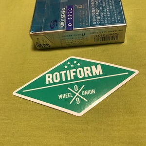 rotiform ユニオン　ステッカー　ティファニーグリーン USDM ロティフォルム　ロティフォーム