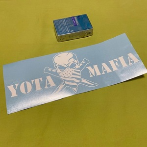 ヨタマフィア Skull 抜きステッカー USDM YOTAMAFIA タンドラ タコマ ランクル FJクルーザー プラド rav4 ライズ ヤリスクロス