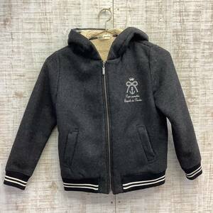 A422◇pom ponette junior｜ポンポネットジュニア　アウター　ダークグレー　サイズS (140)