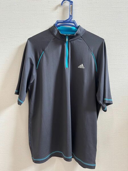 アディダス adidas GOLF ハーフジップシャツ サイズL