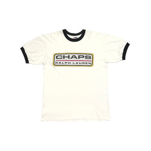 【送料無料】レア USA製 90s CHAPS RALPH LAUREN リンガーTシャツ vintage 古着 オールドスクール