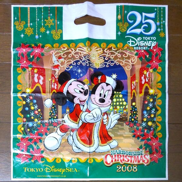 東京ディズニーリゾート 25周年 クリスマス 2008 ショッピング袋