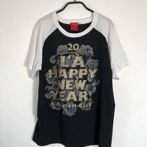 WS0114 ユニセックス Tシャツ 半袖 限定 M L'Arc-en-Ciel 20th L'A HAPPY NEW YEAR ライブグッズ ライヴTシャツ ラニバTシャツ 