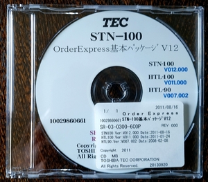 ●~●▽●~● 東芝TEC《Order Express》STN-100 基本パッケージ V12 CD1枚 ●~●▽●~●