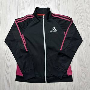 C129 adidas Adidas jersey jersey jacket lady's size S pin Klein tops 