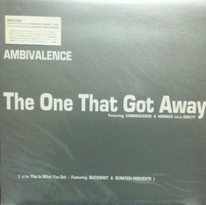 【廃盤12inch】AMBIVALENCE / The One That Got Away