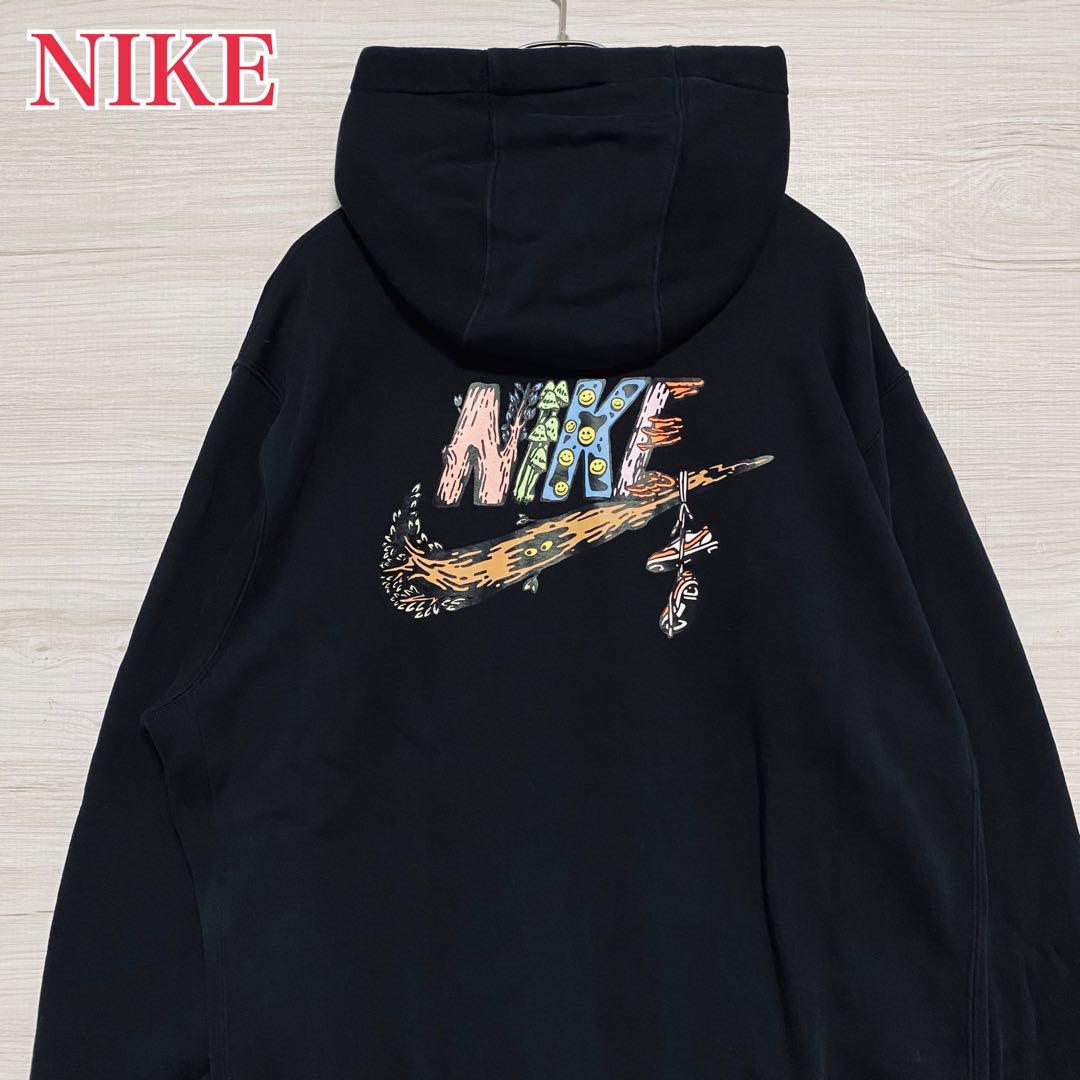 HUF】ハフ トライアングル 両面プリント ビッグロゴ 花柄 パーカー S