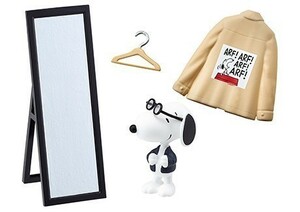 ☆内袋未開封 リーメント◆SNOOPY URBAN SELECT SHOP　 3.とてもよくお似合いです　ミニチュア スヌーピー スタンドミラー