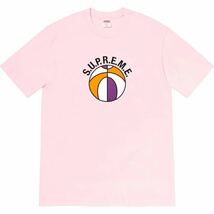 送料無料 L Supreme League Tee Light Pink 23SS シュプリーム リーグ Tシャツ リーグT バスケットボール ピンク Box Logo ステッカー 新品_画像1