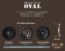 4本セット デルタフォース オーバル OVAL 17x7.0J 5/114.3 +32 MB MUDSTAR マッドスター ラジアル M/T 225/65R17 WL RAV4 ハリアー_画像6