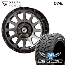 4本セット DELTA FORCE OVAL 16x7.0J 5/114.3 +42 MSP MONSTA MUD WARRIOR M/T 235/70R16 ホワイトレター デリカD5_画像1