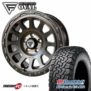 4本セット デルタフォース オーバル OVAL 16x7.0J 5/114.3 +35 +42 MSP BFグッドリッチ オールテレーン T/A KO2 215/70R16 WL デリカD5